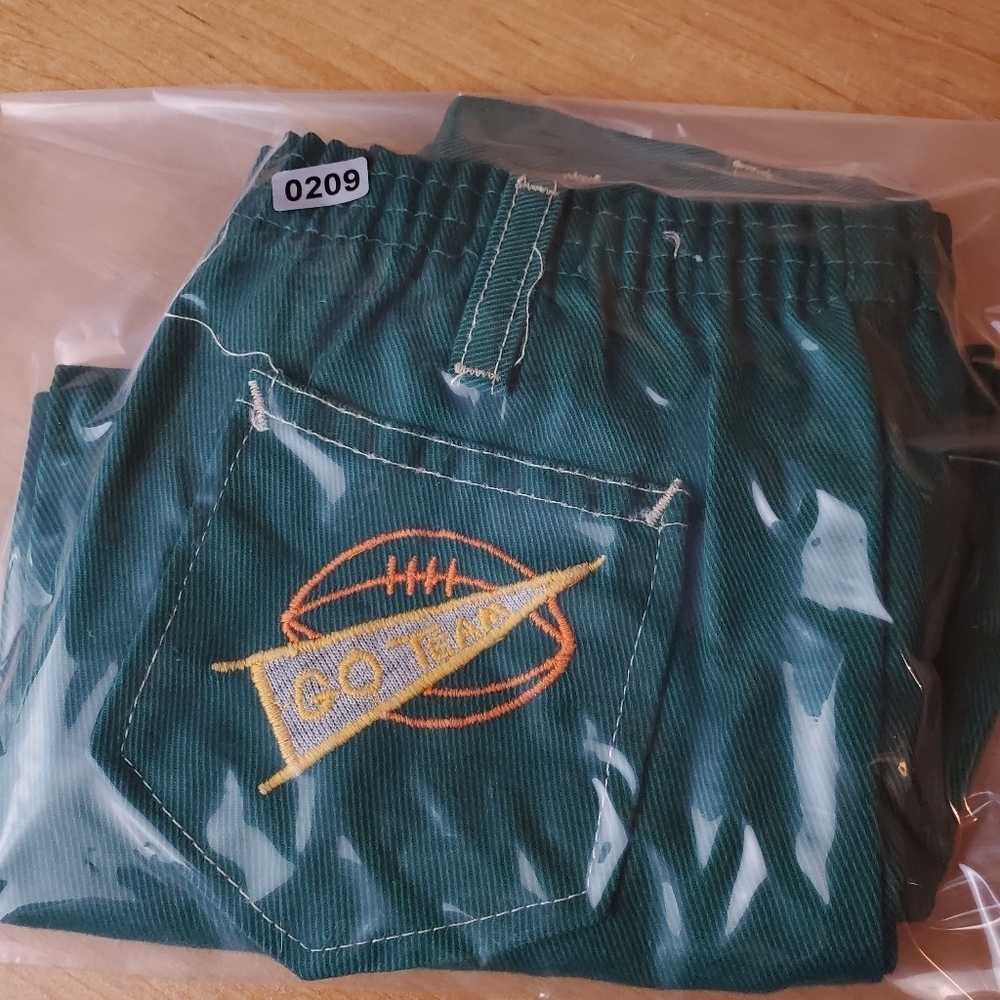 Vntg 70s Green Kids Pants. Single Stich. Rare. 4T. #0209 - Picture 13 of 13